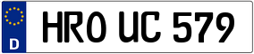 Trailer License Plate